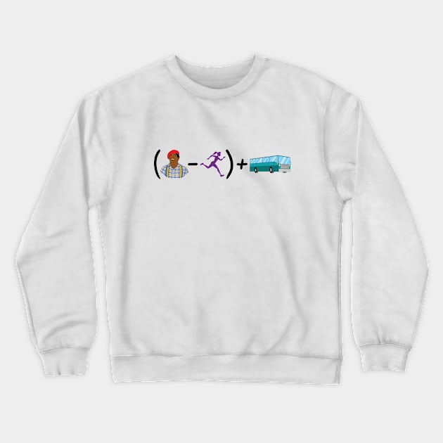 (Rerun - Run) + Bus Crewneck Sweatshirt by GreggSchigiel